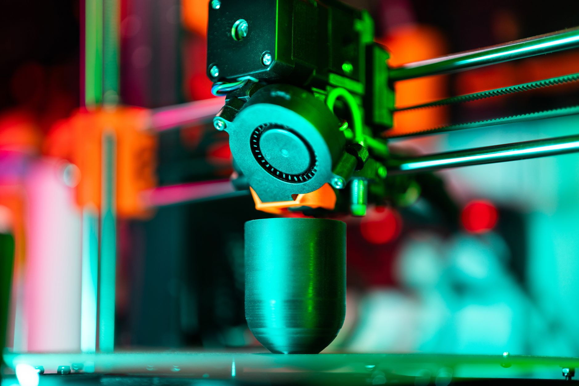 Impresora 3D en funcionamiento